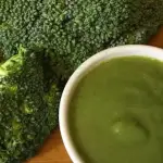 Broccoli as a puree.