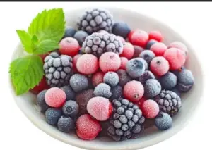 Frozen fruits in best foods for teething baby