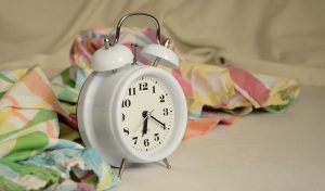 Clock inThe importance of sleep 