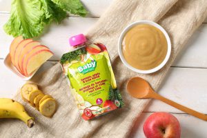 Baby puree, banana,apples;When does baby hair grow back after falling out .