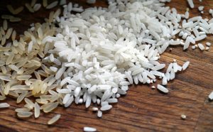 White and brown rice