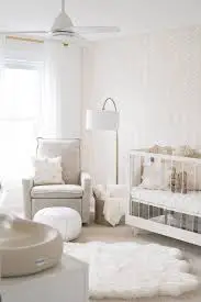 Whit color baby room