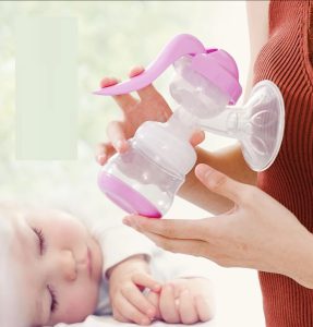 Mother and baby ,breast milk