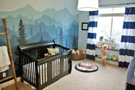 An outdoor inspired nursery;