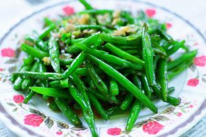 Boiled green bean