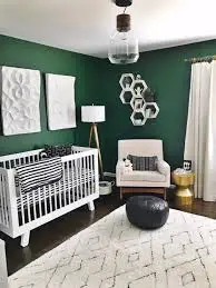 Green for baby girl room walls