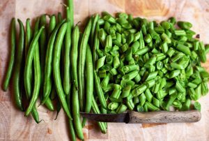 Green beans ,chopped green beans    