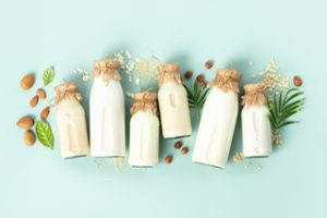 Different types of non-dairy milk products