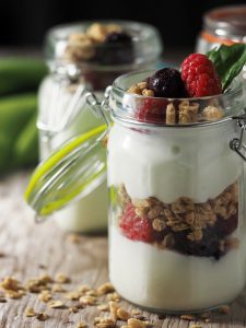 Homemade whole milk yogurt 